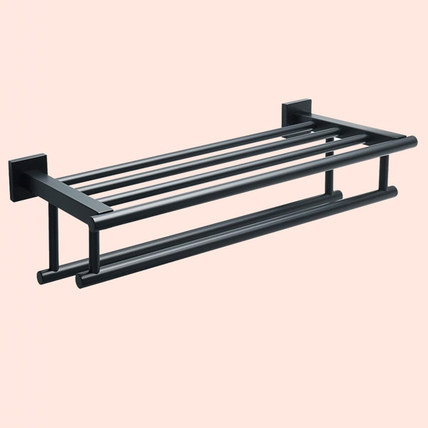 PopperLip 20-Inch Bathroom Lavatory Towel Rack Towel Shelf With Two ...